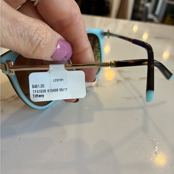 Tiffany & Co. sunglasses, model TF4193-B in a havana on  blue frame nwt main image 5